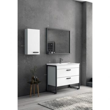 Mobilier De Baie Ikaros 100cm - Karag - Culoare dark rovere 4602