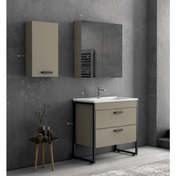 Mobilier De Baie Ikaros 85 cm - Karag - Culoare dark rovere 4602