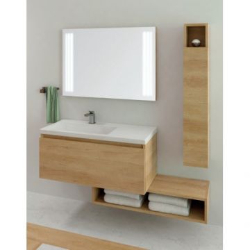 Mobilier Karag SPACE 100cm cu lavoar QUATTRO 8100 - Culoare elvezia 8502