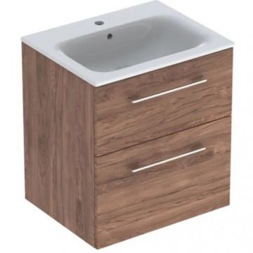 Set Mobilier + Lavoar 60 cm Nuc Inchis Selnova SQ - Geberit