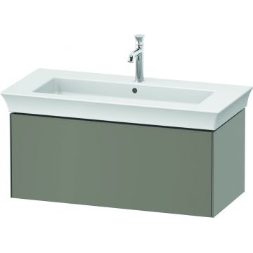 Dulap baza Duravit White Tulip cu 1 sertar pentru lavoar 105cm Stone Grey Satin Matt Lacquer