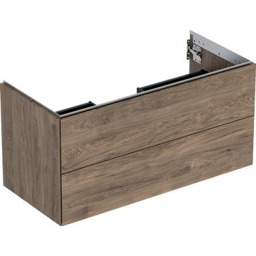 Dulap baza Geberit ONE cu 2 sertare 105cm nuc AmericanHickory / Melamina structura lemnoasa