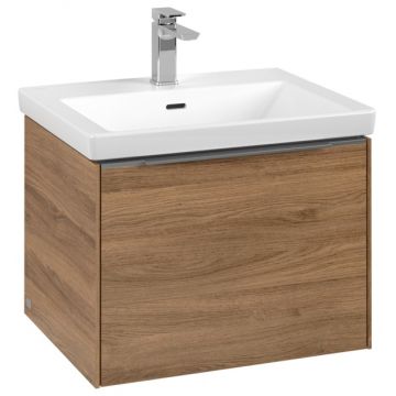 Dulap baza suspendat Villeroy & Boch Subway 3.0 cu iluminare 57x43x46cm Oak Kansas