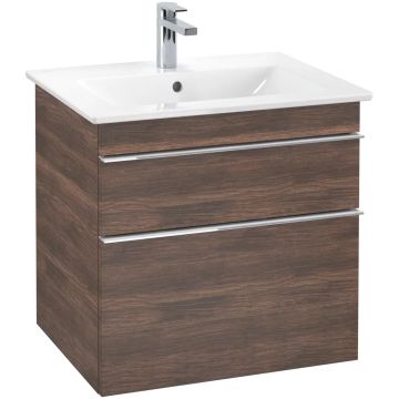 Dulap baza suspendat Villeroy&Boch Venticello 603x590x502 mm cu doua sertare stejar Arizona