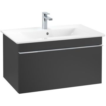 Dulap baza suspendat Villeroy&Boch Venticello 753x420x502 mm cu un sertar negru mat lacuit