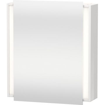 Dulap cu oglinda si iluminare Duravit Ketho 65x75cm deschidere stanga alb lucios