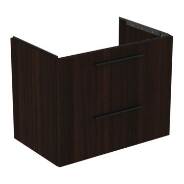 Dulap baza Ideal Standard i.Life B cu 2 sertare 80x50.5x63cm stejar cafea