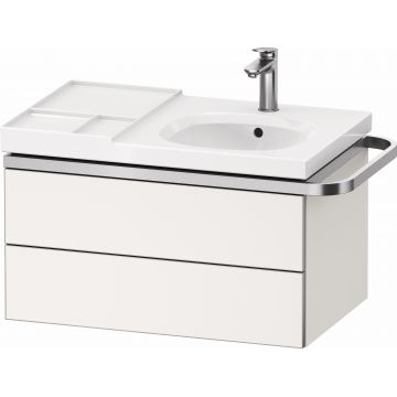 Dulap baza suspendat Duravit Aurena 784 x 492mm pentru lavoar cu doua sertare orientare dreapta inclus portprosop alb mat