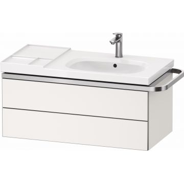 Dulap baza suspendat Duravit Aurena 984 x 492mm pentru lavoar cu doua sertare orientare drepta inclus portprosop alb mat