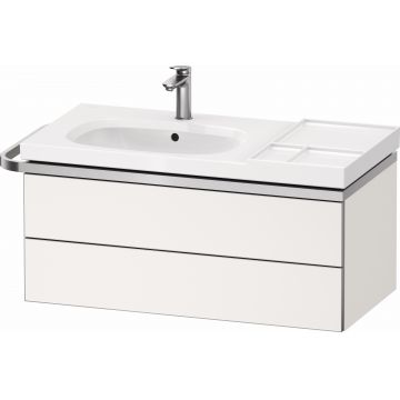 Dulap baza suspendat Duravit Aurena 984 x 492mm pentru lavoar cu doua sertare orientare stanga inclus portprosop alb mat