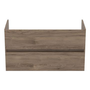 Dulap sub chiuvetă în culoare naturală suspendat cu aspect de lemn de nuc 100x55 cm Eurovit+ – Ideal Standard