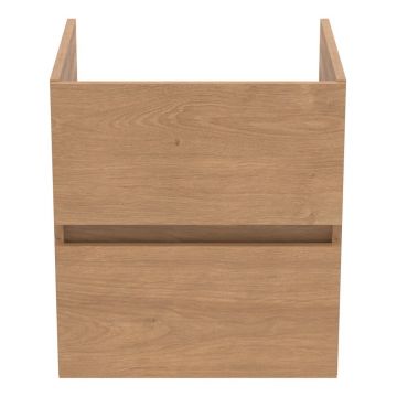 Dulap sub chiuvetă în culoare naturală suspendat cu aspect de lemn de stejar 50x55 cm Eurovit+ – Ideal Standard