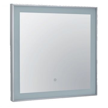 Oglinda Bemeta 60x60x4cm IP44  iluminare LED  senzor touch  crom