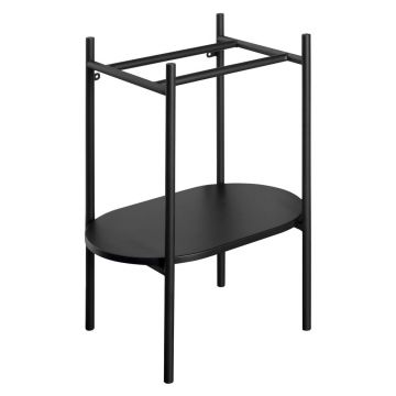 Suport pentru chiuvetă negru din metal 40x82 cm Puno – Sapho